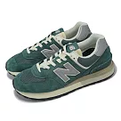 New Balance 休閒鞋 574 Legacy 男鞋 女鞋 綠 灰 麂皮 經典 拼接 情侶鞋 NB U574LGMG─D