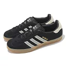 adidas 休閒鞋 Gazelle Indoor W 女鞋 黑 米白 膠底 復古 德訓鞋 愛迪達 JI2755 23.5cm BLACK/BEIGE
