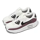 Nike 休閒鞋 Air Max 90 LV8 女鞋 米白 酒紅 厚底 增高 氣墊 運動鞋 FD4328─107