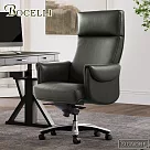 【BOCELLI】SIGNORE紳士魅力高背辦公椅(義大利牛皮)墨綠