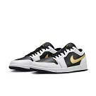 NIKE AIR JORDAN 1 LOW 男籃球鞋─白黑─553558172 US7 白色