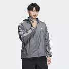 ADIDAS ES+ 3S WV JKT 男連帽風衣外套─JF3955 S 灰色
