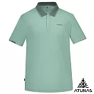 【ATUNAS 歐都納】男款POLARTEC POWER DRY吸濕排汗透氣快乾短袖POLO衫/大尺碼A1PS2502M─ M 霧綠
