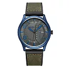 JULIUS 聚利時 機械公敵麂皮矽膠錶帶腕錶 JAH─118(42x48mm) JAH─118B