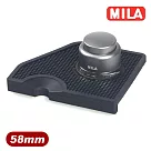 MILA 平衡彈壓填壓器(整平器)58mm黑─加贈梯柱咖啡填壓墊