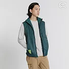ADISI 男SMAWARM海洋溫控超撥水彈性背心 AV2421078 (M─3XL)|蚵殼棉 運動外套 保暖背心 防潑水 抗風 海洋紗 L 翡翠綠