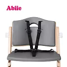 Abiie Beyond Junior TYK成長型高腳餐椅(原木色)+椅墊 (鐵灰)