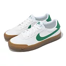 Nike 休閒鞋 Court Shot 男鞋 白 綠 膠底 復古 皮革 FQ8146─109