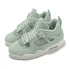 Nike 休閒鞋 Wmns Air Jordan 4 Retro 女鞋 男鞋 綠 銀 AJ4 HV0823─003