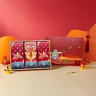 K6【公益禮盒】無藏 祝福茶食組 緣聚福來_綜合3入茶葉餅乾澎派禮盒