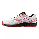 Mizuno Sky Blaster 4 [71GA253301] 男 羽球鞋 寬楦 支撐 抗扭 瞬移 室內運動 白紅黑