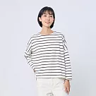 好我_Audrey簡約寬鬆條紋T恤上衣 F