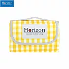【Horizon 天際線】法式格紋加大款輕便防潮野餐墊 200x200cm 蜂蜜檸檬