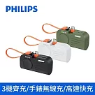 PHILIPS 飛利浦 手錶磁吸+多合一行動電源 DLP2552 (TypeC版) (白)