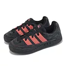 adidas 休閒鞋 Adimatic W 女鞋 黑 紅 麂皮 復古 板鞋 愛迪達 IE5900 23.5cm 黑 紅