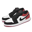 Nike 休閒鞋 Air Jordan 1 Low SE 男鞋 Black Toe 黑 紅 AJ1 IB8971─106