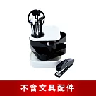 【O─Life】旋開置物整理收納盒─不含文具/小物整理盒/儲物盒/桌面收納 黑白色