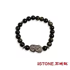 石頭記 平安守護系列-銀曜貔貅手鍊-納財貔貅(三款式選) 黑曜石