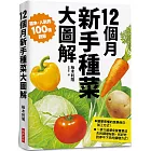 12個月 新手種菜大圖解：100種蔬果培育流程 附保存方式與調理祕訣