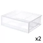 [MUJI 無印良品]PP衣裝盒/橫式/小/2入