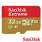 代理商公司貨 SanDisk 32GB 100MB/s Extreme U3 microSDHC V30 A1 記憶卡