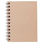 [MUJI無印良品]植林木紙不易透色雙環筆記本(橫線)/48張.A7.米.(R)