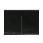 [MUJI無印良品]單面透明小物袋.附口袋/深灰.B5