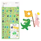 MIDORI 手帳專用目標達成貼紙Ⅷ-動物