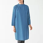 [MUJI無印良品]女印度棉洋裝M~L藍色