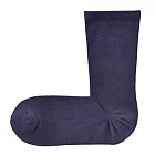 [MUJI無印良品]男棉混腳跟特殊編織直角襪暗藍24~28cm
