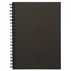 [MUJI無印良品]雙環筆記本(空白)/80張.A5.深灰