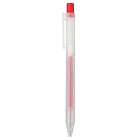 【MUJI 無印良品】自由換芯按壓滑順膠墨筆 /紅0.5mm