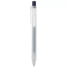 【MUJI 無印良品】自由換芯按壓滑順膠墨筆 /藍黑0.5mm