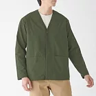 [MUJI無印良品]男透氣撥水加工聚酯纖維可隨身收納襯衫XL卡其綠
