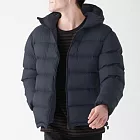 [MUJI無印良品]男澳洲羽絨連帽外套S暗藍