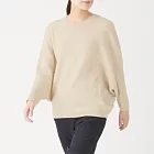 [MUJI無印良品]女駱駝毛混羊毛寬版套衫