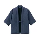 [MUJI無印良品]兒童有機棉法蘭絨日式棉襖外套110~120深藍