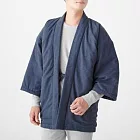 [MUJI無印良品]男有機棉法蘭絨日式棉襖外套ONE SIZE深藍