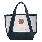 [星巴克]綠色拼接網布提袋