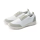 [MUJI無印良品]聚酯纖維足跟緩衝運動鞋JP27柔白