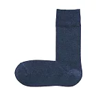 [MUJI無印良品]男棉混腳跟特殊編織直角襪煙燻藍24~28cm