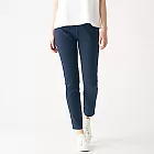 [MUJI無印良品]女棉混彈性緊身長褲S深藍