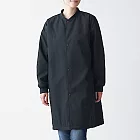 [MUJI無印良品]女棉混撥水加工鋪棉立領大衣黑色XS-S