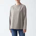 [MUJI無印良品]女氂牛毛混棉套衫XS-S灰棕