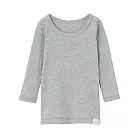 [MUJI無印良品]幼兒有機棉保暖長袖T恤80灰色