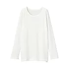 [MUJI無印良品]兒童有機棉保暖長袖T恤110柔白