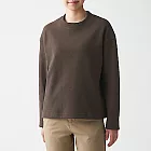 [MUJI無印良品]女聚酯纖維針織刷毛套衫M-L棕色