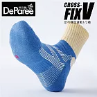 蒂巴蕾 V Fix 足弓穩定運動1/2襪-女款 鮮藍