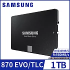 【SAMSUNG 三星】SSD 870 EVO 1TB 2.5吋 固態硬碟(MZ-77E1T0BW)公司貨