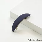 【卡樂熊】韓系簡約百搭造型彈簧夾/髮夾(五色)- 藏青